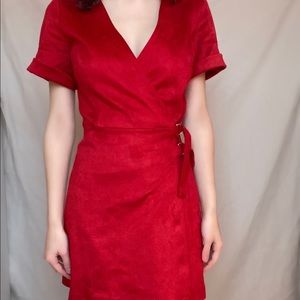 Red velvet ZARA mini dress